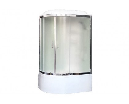 Душевая кабина Royal Bath RB 8120BK3-WC-CH 120х80 см, с матовыми стеклами, правосторонняя