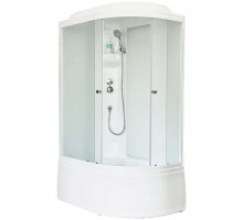 Душевая кабина Royal Bath RB 8120BK4-ММ 120х80 см, с матовыми стеклами, левосторонняя