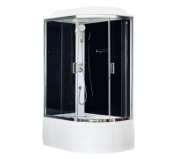 Душевая кабина Royal Bath RB 8120BK5-BT-CH 120х80 см, с прозрачными стеклами, левосторонняя