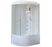 Душевая кабина Royal Bath RB 8120BK3-WC 120х80 см, с матовыми стеклами, правосторонняя