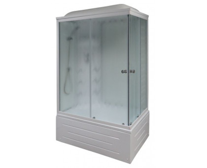 Душевая кабина Royal Bath RB 8100BP3-WC 100х80 см, с матовыми стеклами, левосторонняя