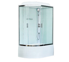 Душевая кабина Royal Bath RB 8120BK5-WT-CH 120х80 см, с прозрачными стеклами, правосторонняя