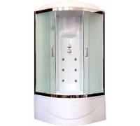 Душевая кабина Royal Bath RB 90BK3-WC-CH 90х90 см, с матовыми стеклами