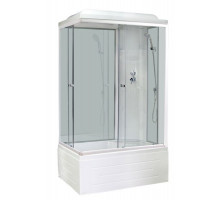 Душевая кабина Royal Bath RB 8100BP6-WT 100х80 см, с прозрачными стеклами , правосторонняя