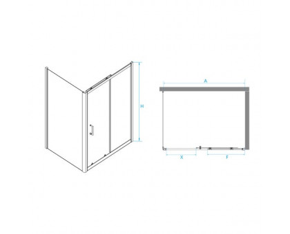 Душевой уголок RGW PA-74 (PA-14 + Z-050-2) 170x70, прозрачное стекло