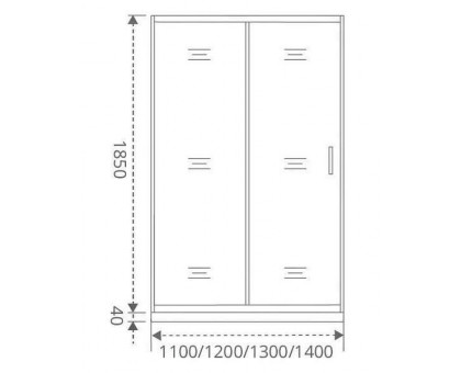 Душевое ограждение Good Door LATTE WTW-120-G-WE 120 см